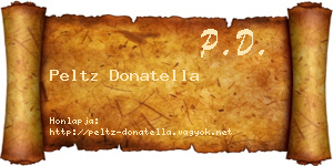 Peltz Donatella névjegykártya